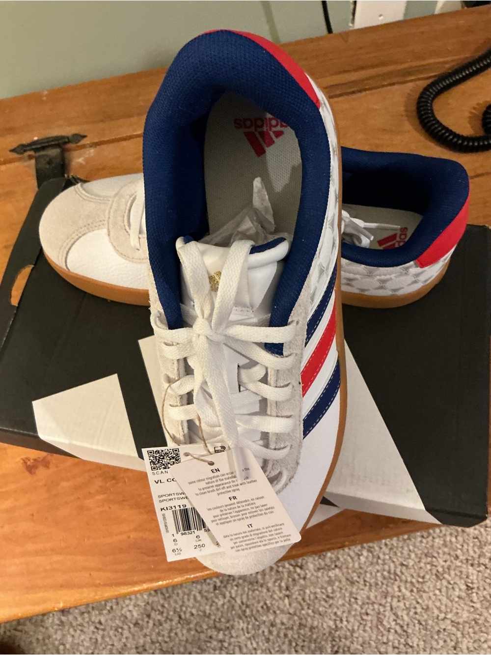 adidas Unisex VL Court 3.0 K KI 3119 Men’s 6.5 women’s 7.5 new in box